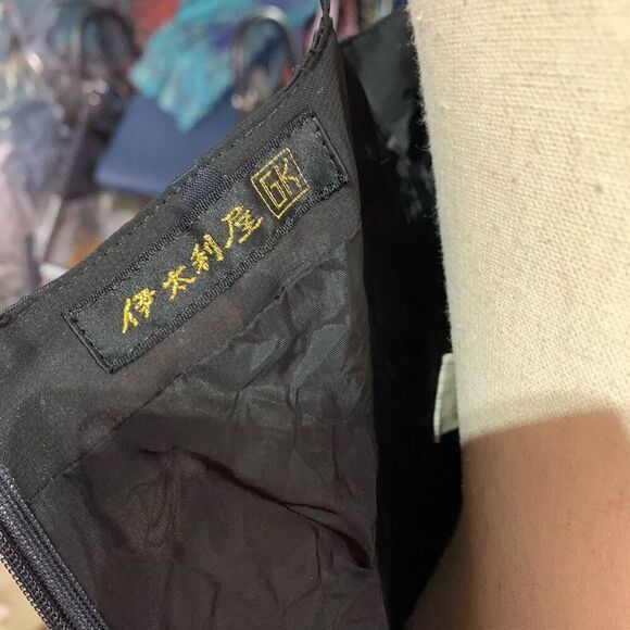 Y2k Black spaghetti strap dress two-tone print design‎ from Japan - Picture 12 of 12